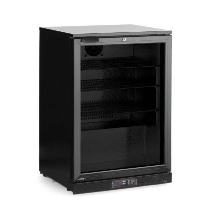 Vitrina frigorifica de bar cu o singura usa, Arktic, 105L, Neagra, 220-240V/120W, 600x530x(H)870mm