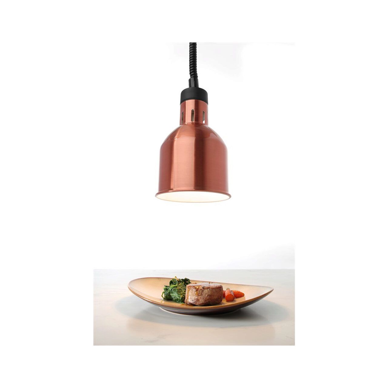 Lampa de incalzire cilindrica, finisaj cupru ø175x(H)250 - Image 5