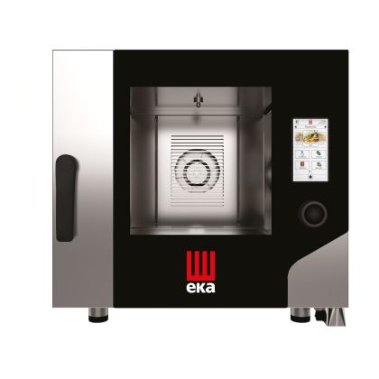 Cuptor gastronomie Millennial Touch Screen Gastro, cu sistem de spălare automată, capacitate 5 tavi GN1/1, Tecnoeka, 400V/7800W, 730x849x(H)700mm