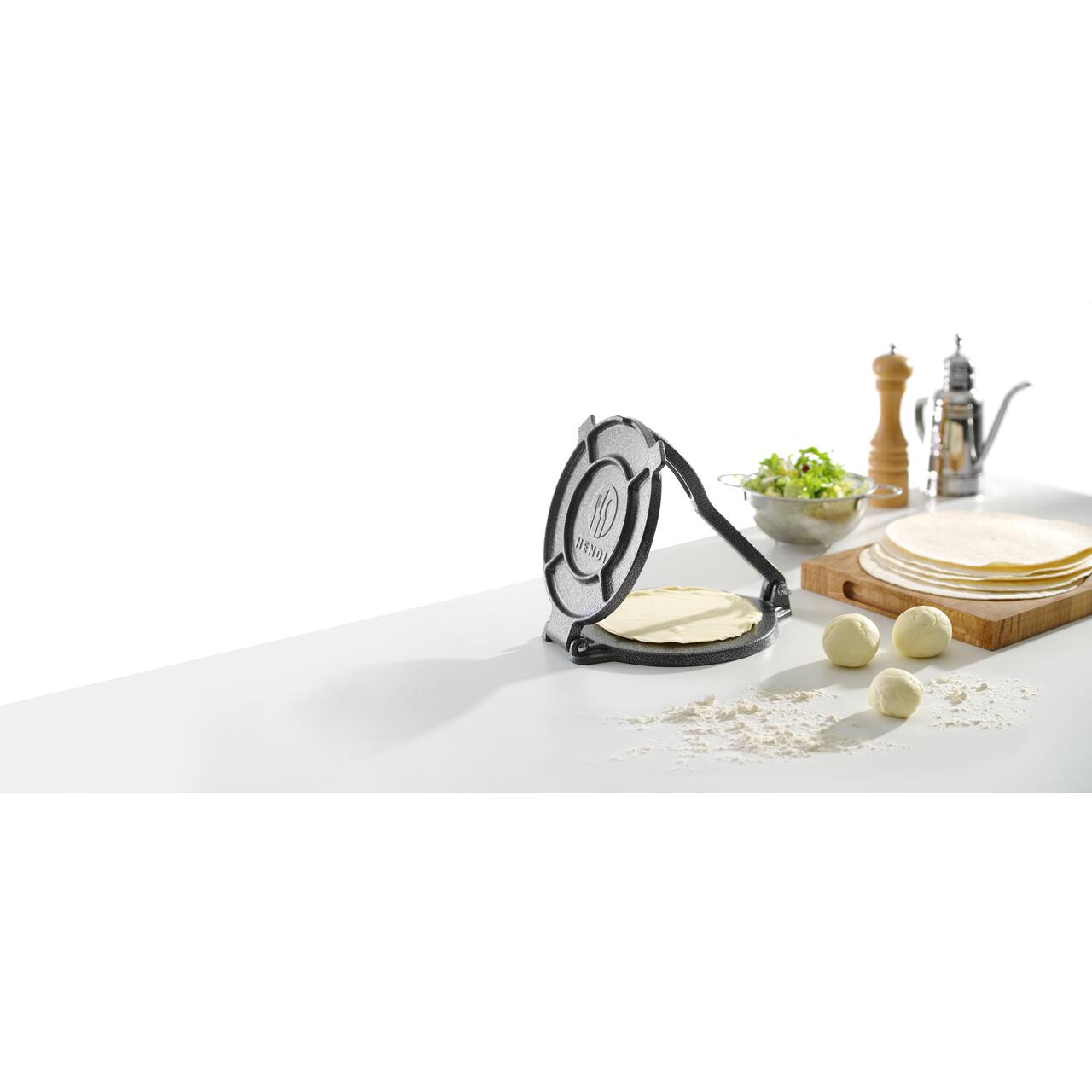 Presa din fonta pentru tortilla, HENDI, 255x200x(H)110mm - Image 2