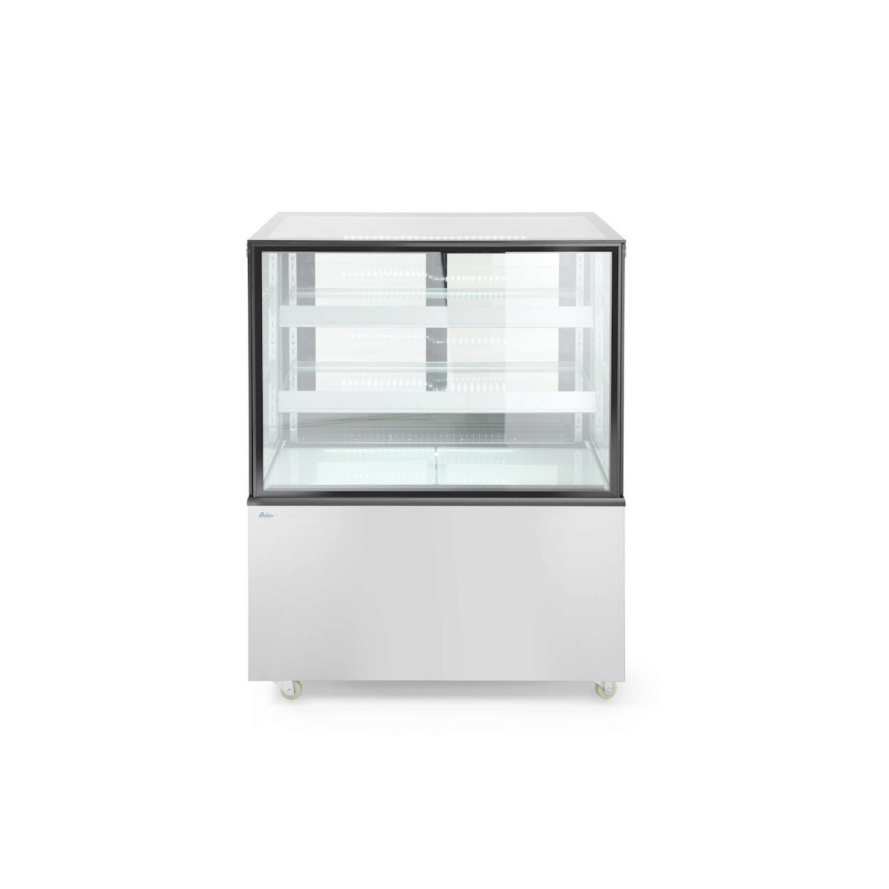 Vitrina frigorifica de prezentare interval temp. 2/6?C, corp inox, 300 litri, 480 W ARKTIC by Hendi, 915x675x(H)1210 mm, Clasa energetica C - Image 5