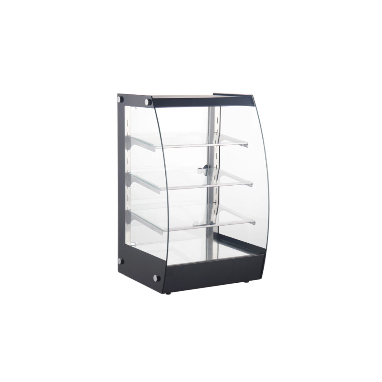 Vitrina neutra de prezentare profesionala Hendi 75 L, 3 rafturi reglabile pe inaltime, Inox 415x390x(H)716 mm - Image 2