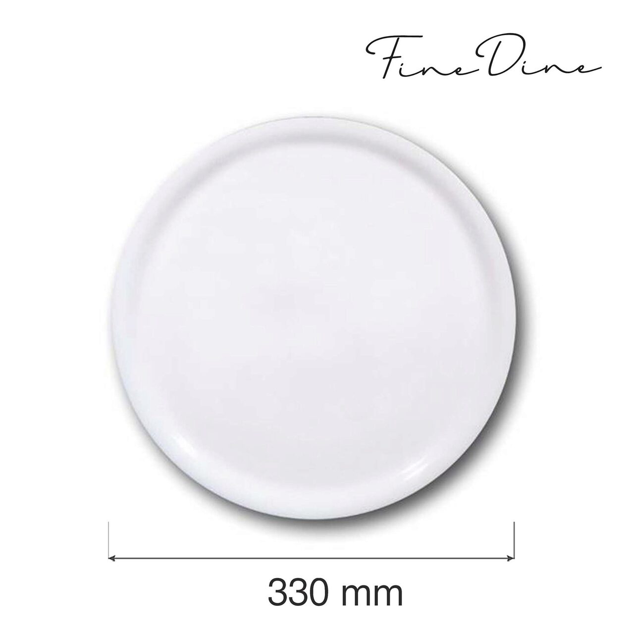 Farfurie Hendi pentru pizza, portelan durabil rezistent la temperaturi, diametru 330 mm - Image 2