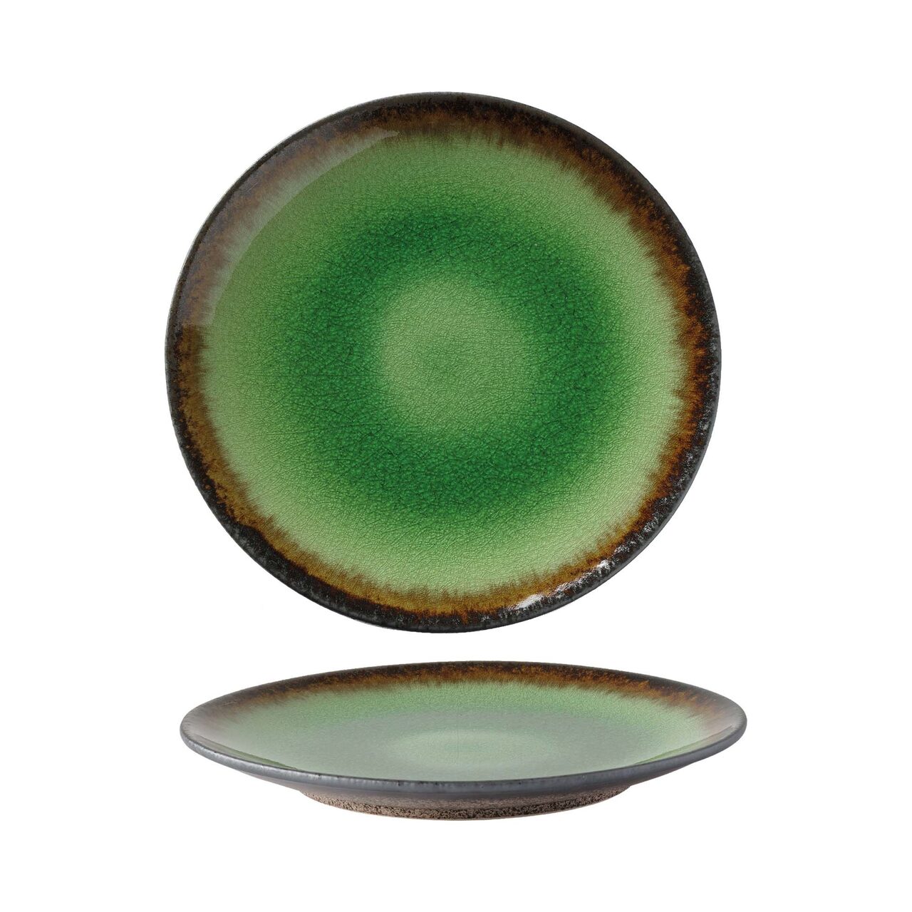 Farfurie Fine Dine, Beryl diametru 254 mm, portelan, decorat manual - Image 6