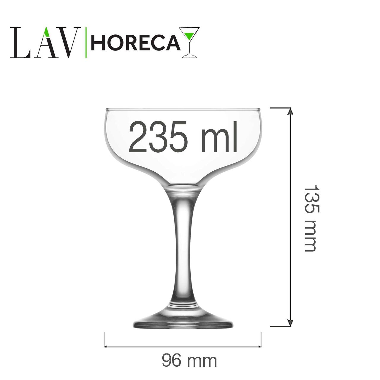 Pahar pentru sampanie Sofia 235 ml, LAV - Image 16