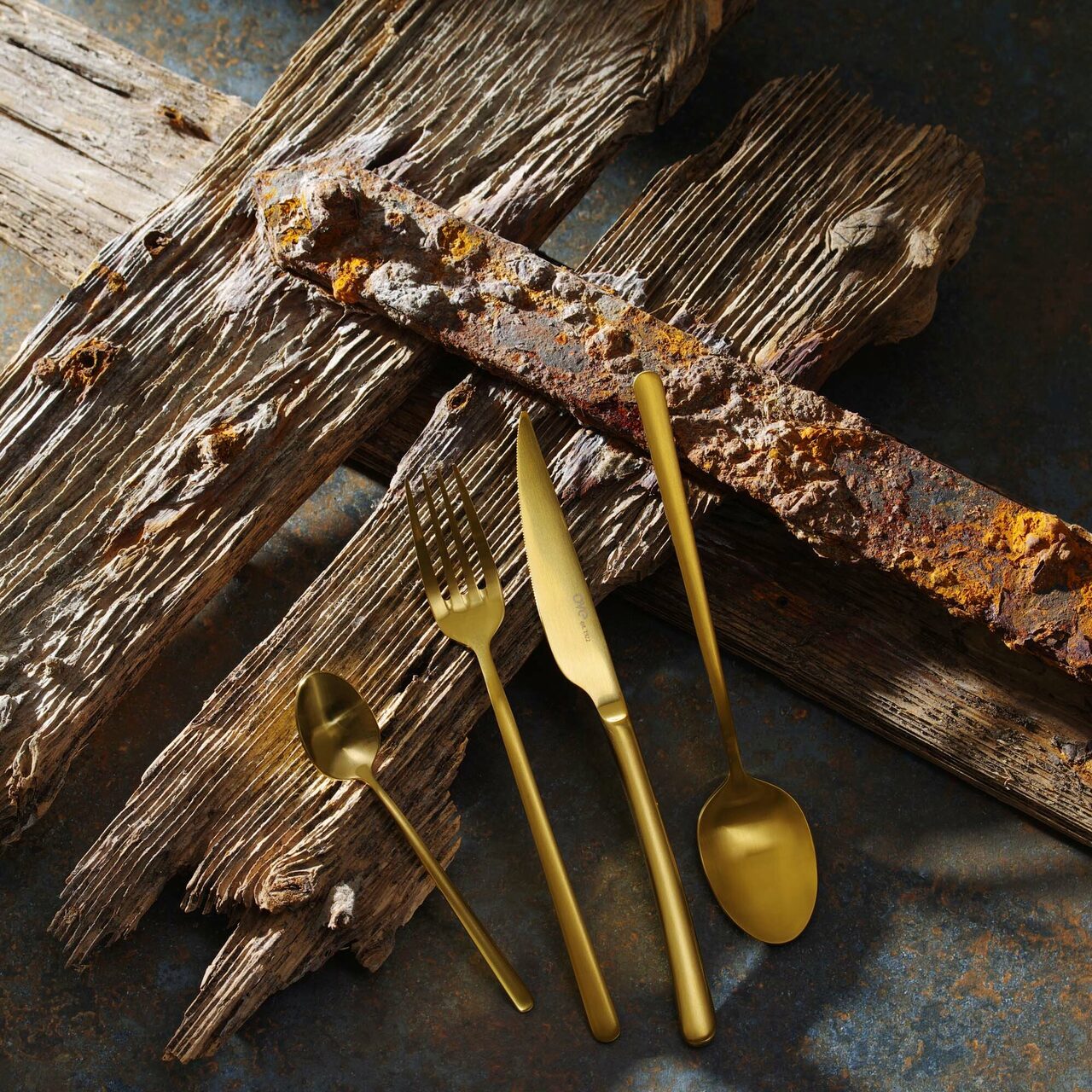 Furculiță de masă Amarone Gold, OVE, 213 mm - Image 11