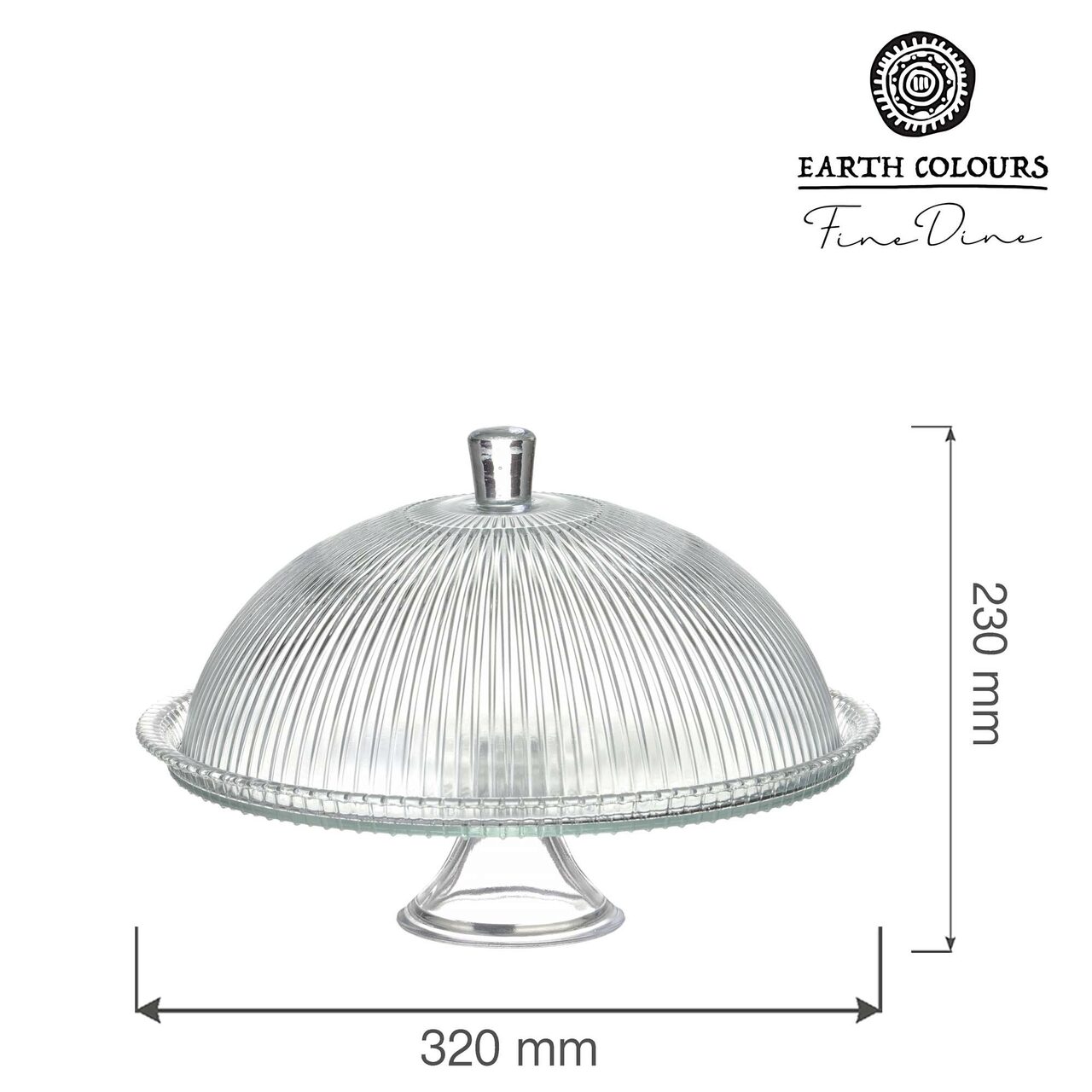 Suport pentru tort Aura cu capac, 320 x (h)230mm Fine Dine - Image 7