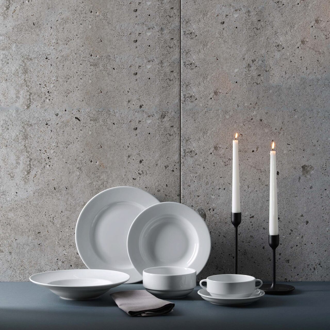 Ceasca eleganta cu farfurie Fine Dine, Bianco, Alb, portelan vitrificat, rezistenta la temeperaturi de pana la 180 C, 70 ml - Image 7