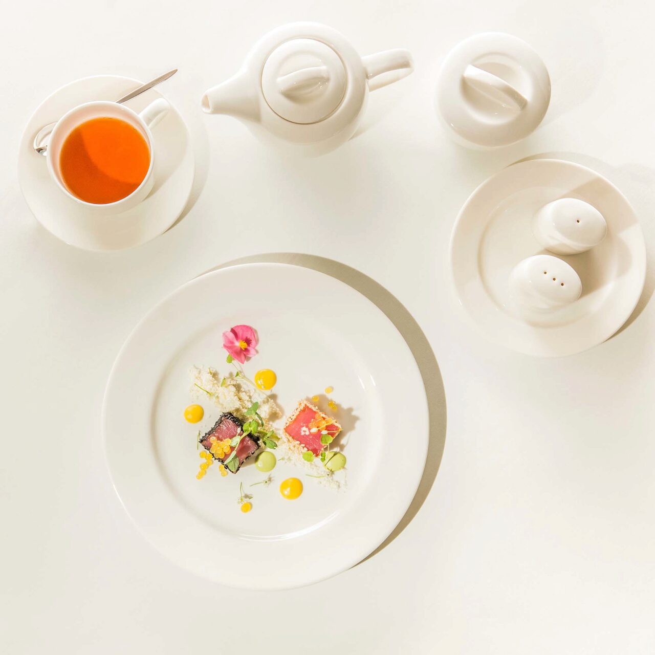 Farfurie Fine Dine, Crema 240 mm - Image 11