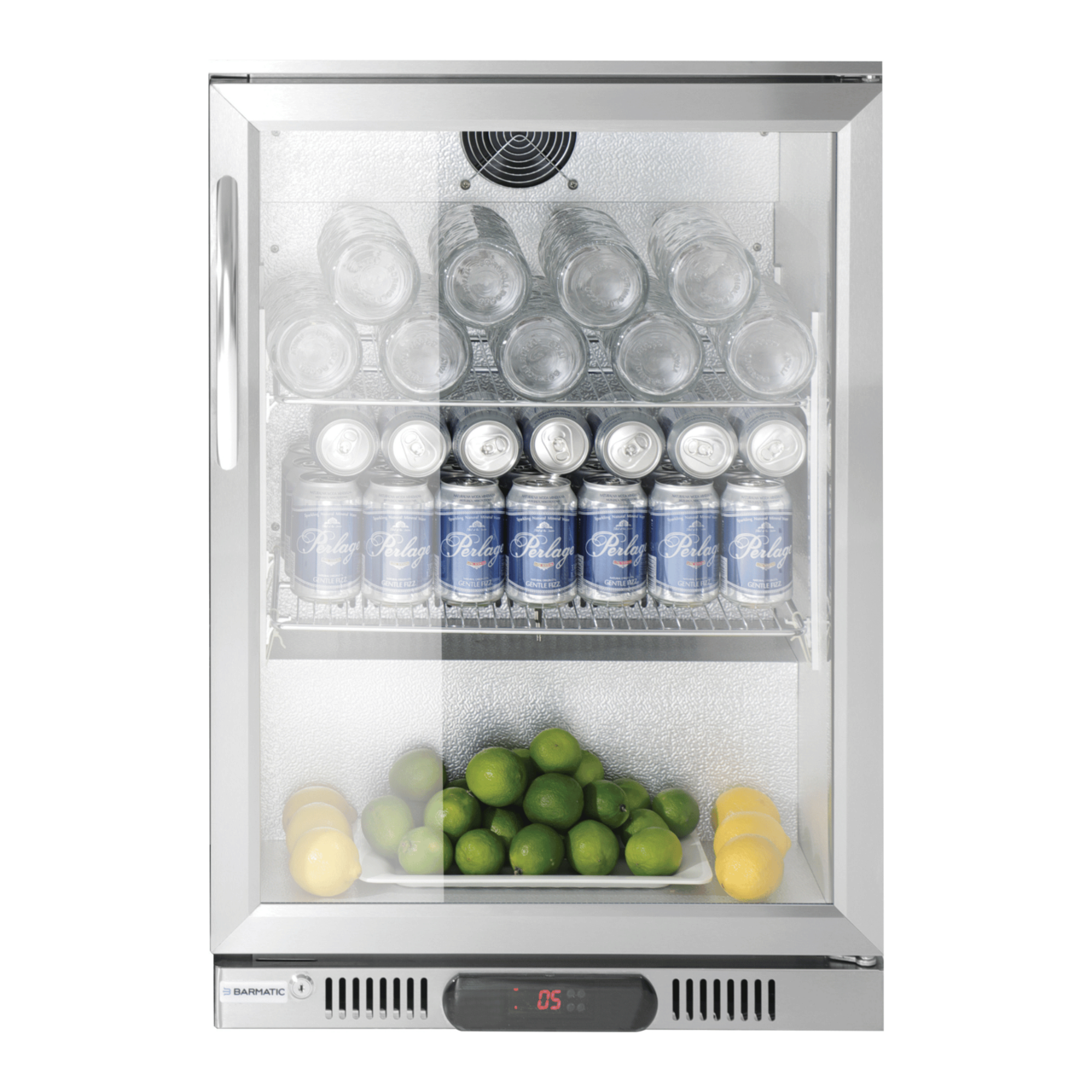Vitrina frigorifica pentru bar Candour cu o singură, 103 litri, oțel inoxidabil, Barmatic - Image 6