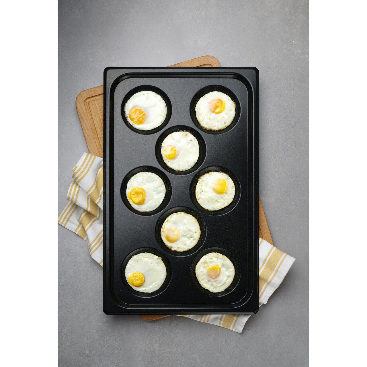 Tava pentru oua, cu invelis antiaderent CONVECTOMAT EGGPLATE, HENDI, GN 1/1, Negru, 530x325x(H)26mm - Image 3