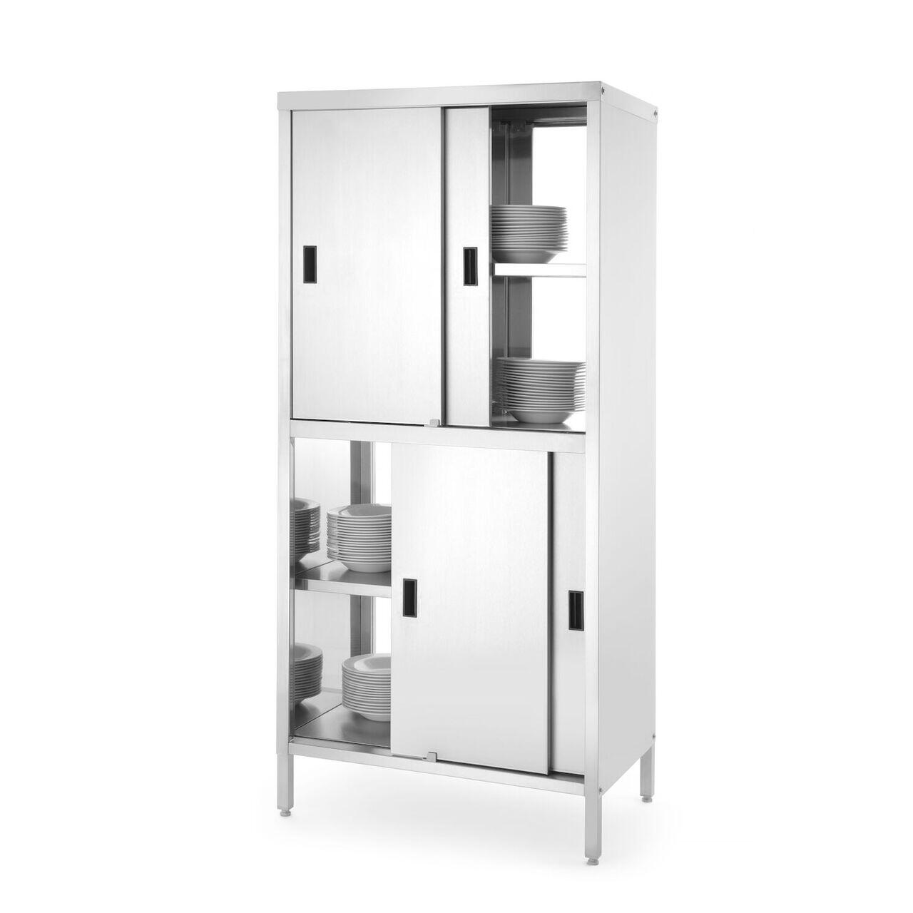Dulap traversant cu despărțitor și ușă glisantă - înșurubat, HENDI, Kitchen Line, 800x500x(H)1800mm - Image 2