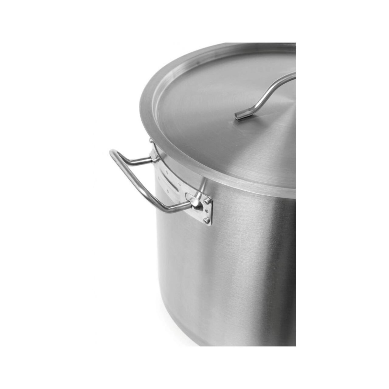 Oala medie cu capac, 24 Lit ,36 cm diametru x 24 inaltime, inox18/0 structura solida cu grosime 4 mm, manere nituite dublu, gama Hendi Budget Line - Image 3