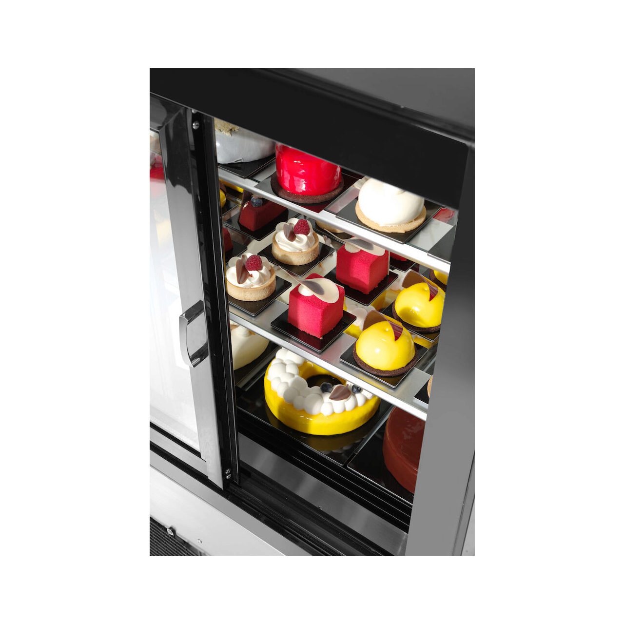 Vitrina frigorifica de prezentare interval temp. 2/6?C, corp inox, 510 litri, 490 W ARKTIC by Hendi, 1515x675x(H)1210 mm, Clasa energetica C - Image 5