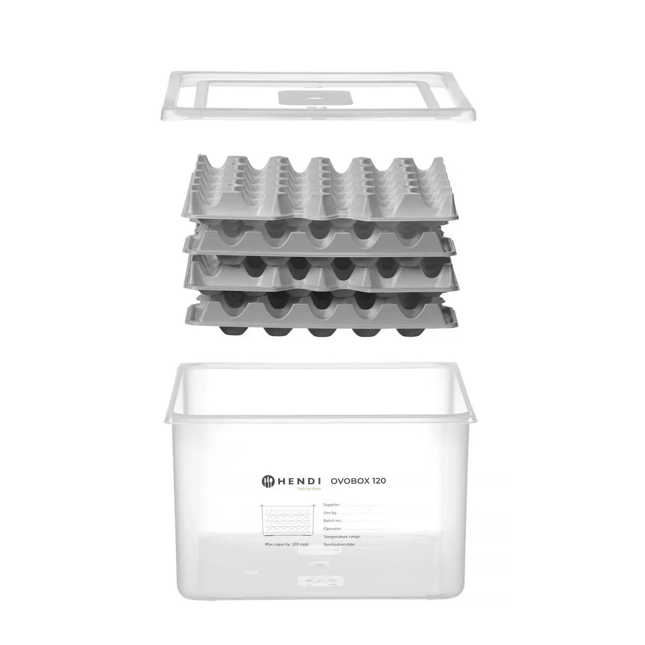 OVOBOX 120 HENDI - recipient oua GN2/3 + 8 tavi pentru oua, 18L, 355x325x(H)200mm - Image 9