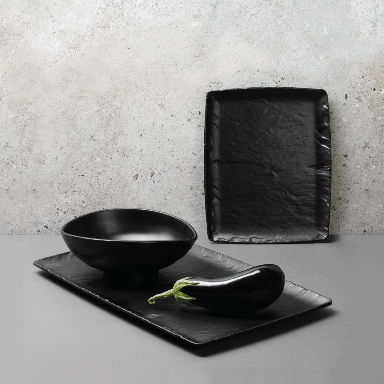 Platou melamină Rock, negru, GN 1/2, 265x325mm Fine Dine - Image 6