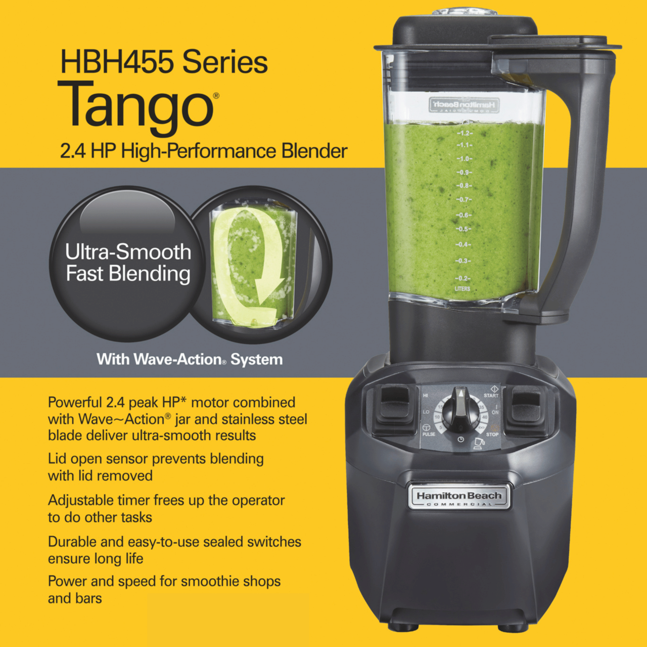 Mixer barman Tango® 1,4 l, HBH455-CE Hamilton Beach Commercial - Image 15