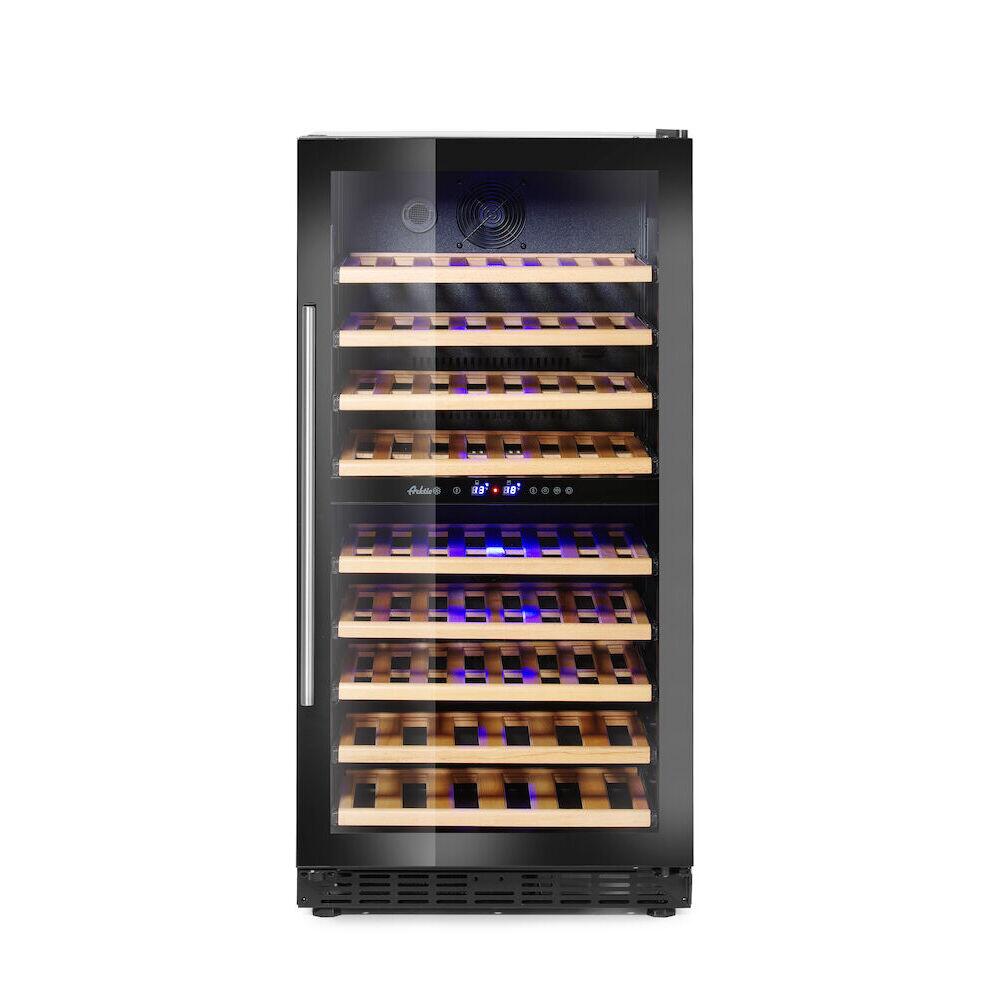 Dulap frigorific pentru vin cu reglare temperatura in 2 zone, 72 sticle,Hendi 232 litri, 220-240V/90W, 595x605x(H)1225 mm - Image 2