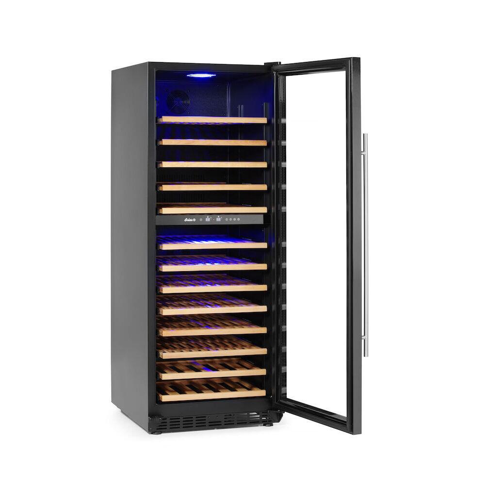 Dulap frigorific pentru vin cu reglare temperatura in 2 zone, 135 sticle,Hendi, 387 litri, 220-240V/90W, 595x680x(H)1625 mm - Image 2