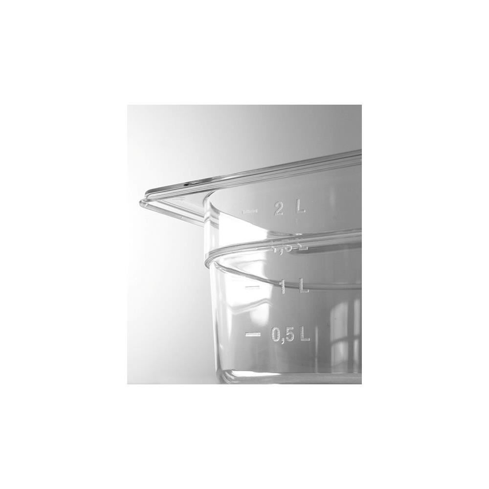 Tava Hendi Gastronorm GN 1/6 150 mm 2.4 lt - policarbonat transparent - Image 2
