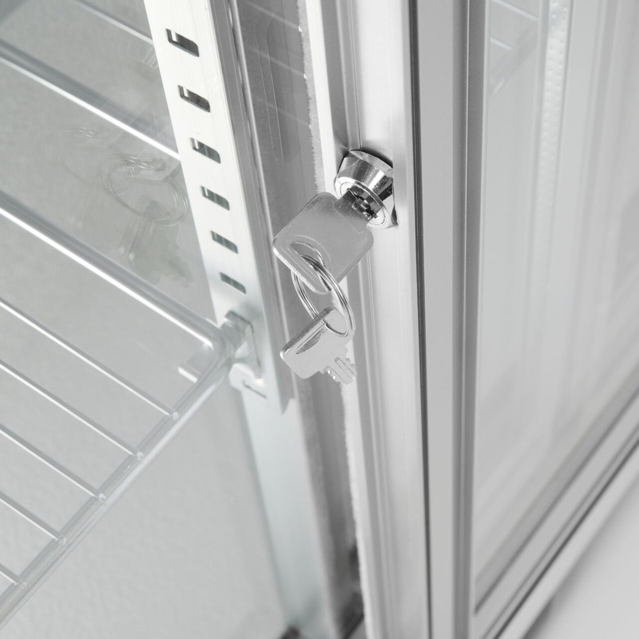 Vitrina frigorifica pentru bar Candour de 198 l cu usa dubla, otel inoxidabil, Barmatic - Image 4