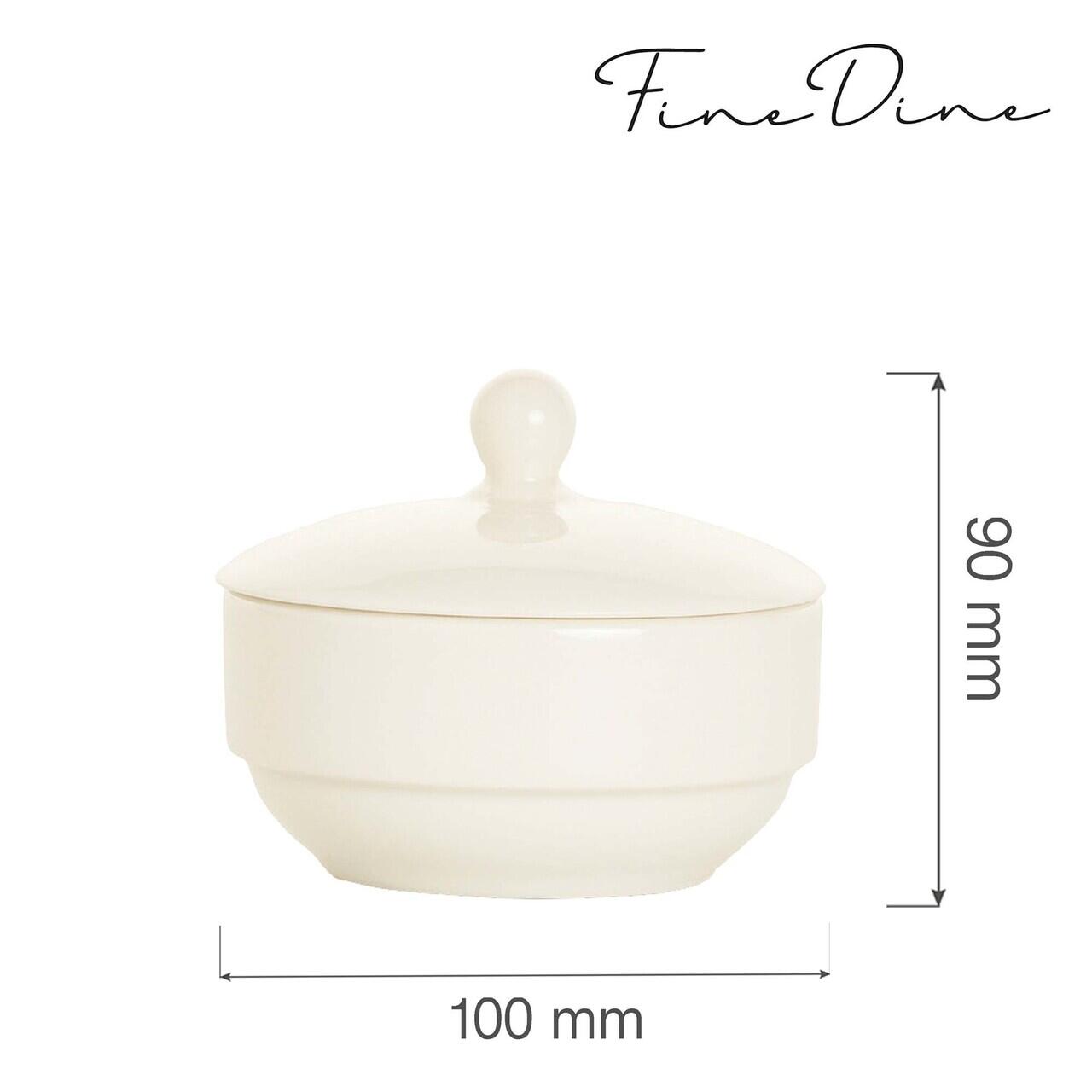Zaharniță cu capac Crema Fine Dine, Crema - Image 2