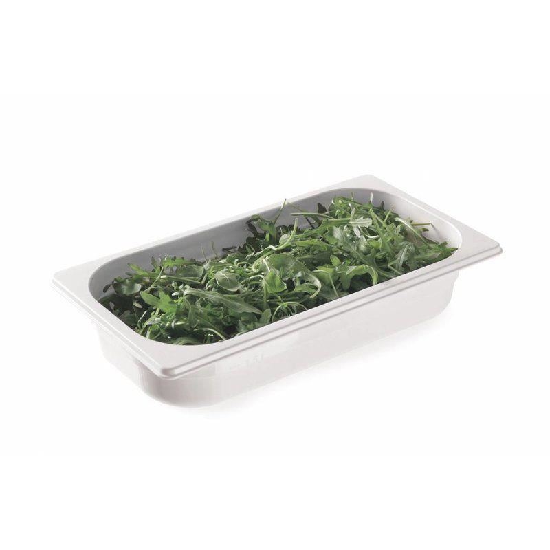Tava profesionala Gastronorm 1/2 policarbonat alb, 4 litri, 65 mm inaltime, Hendi - Image 2