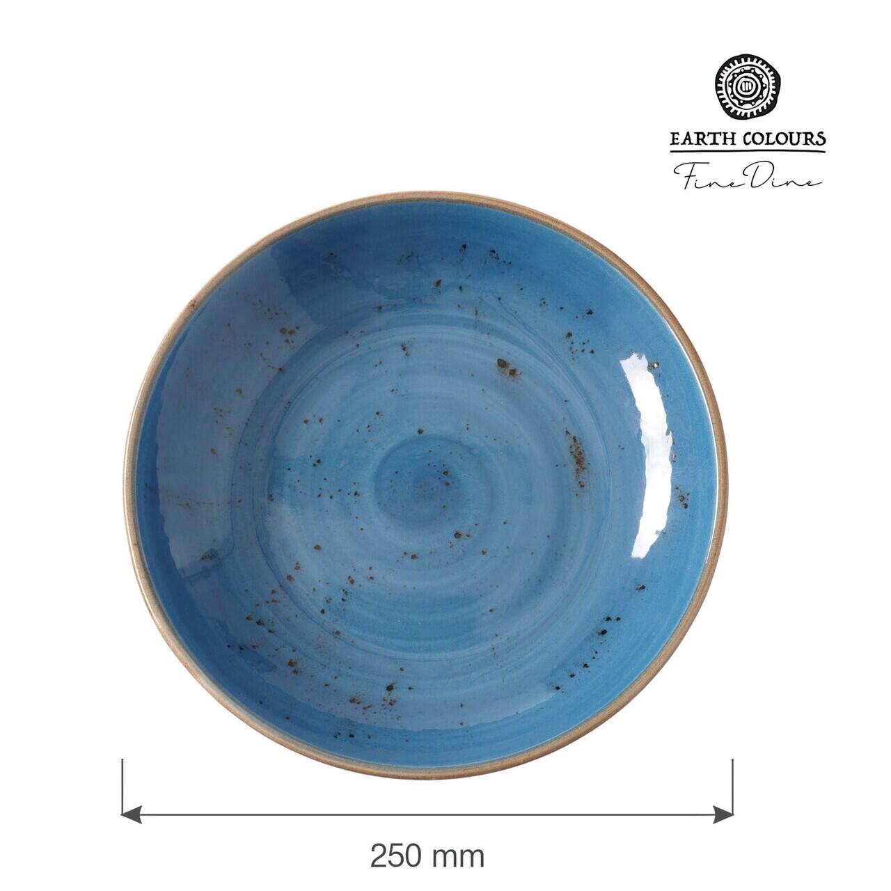 Bol de mica adancime albastru, 250 mm Fine Dine - Image 2