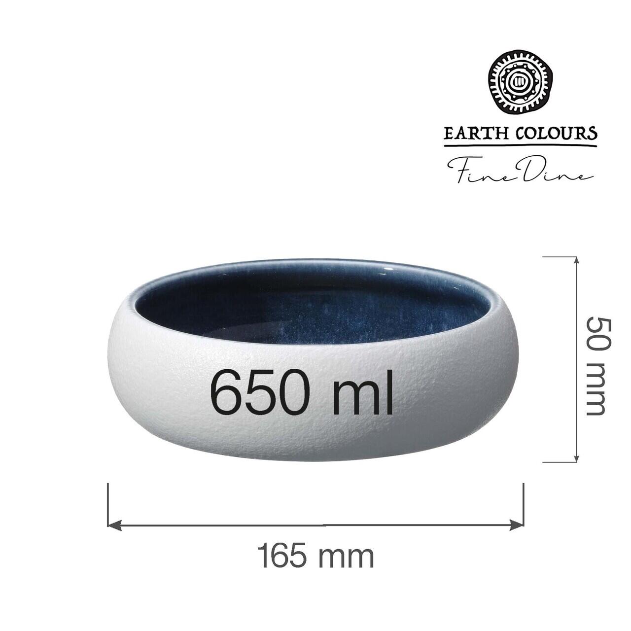 Bol Goro White Blue 165 mm, 650 ml Fine Dine - Image 2
