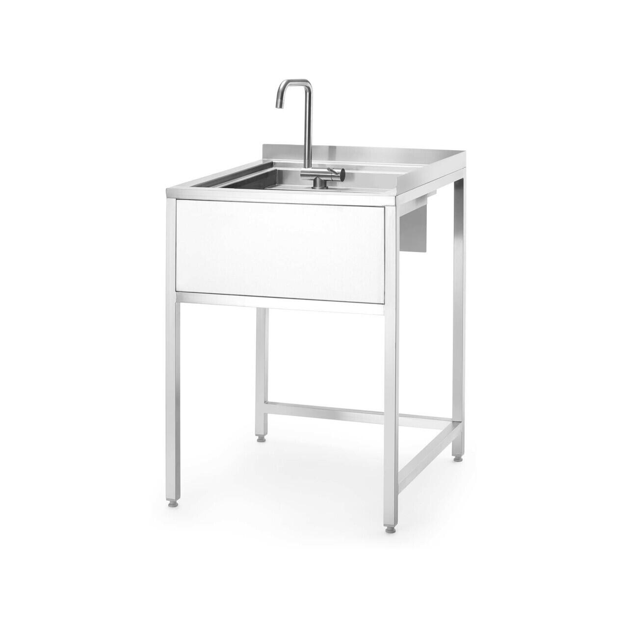Masa de colt Oxygen Hybrid cu vas de chiuveta ascuns si spalator de carafe, 650x650x(h)900mm Barbatic - Image 6