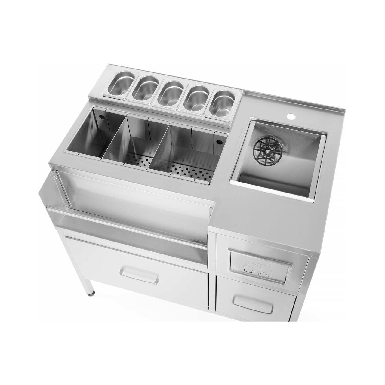 Statie bar aperitiv Oxygen, 1000x650x(H)900 mm, Barmatic - Image 4