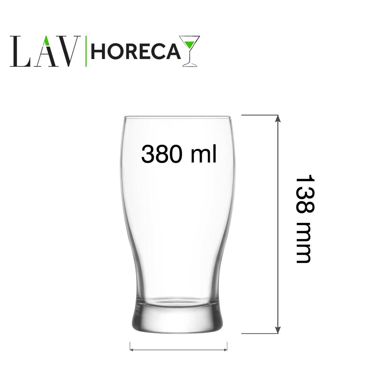 Pahar de bere Bristol, 380 ml, LAV - Image 3