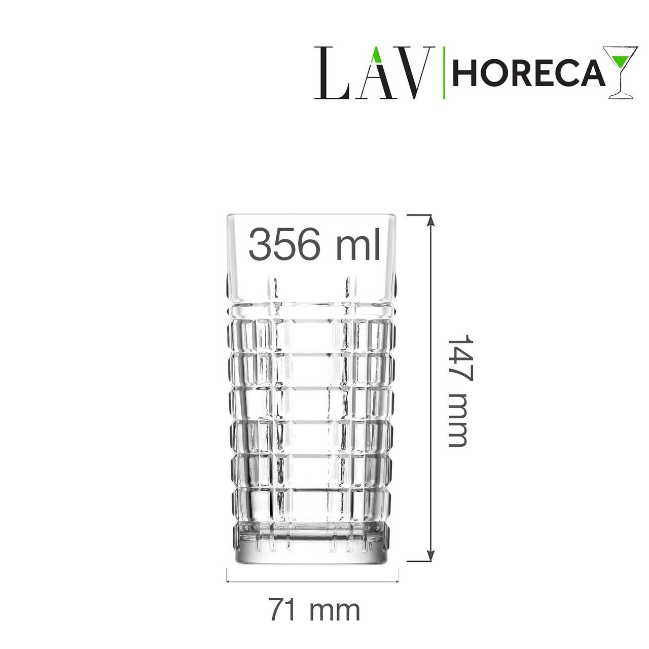 Pahar înalt Glasgow 356 ml, LAV - Image 3