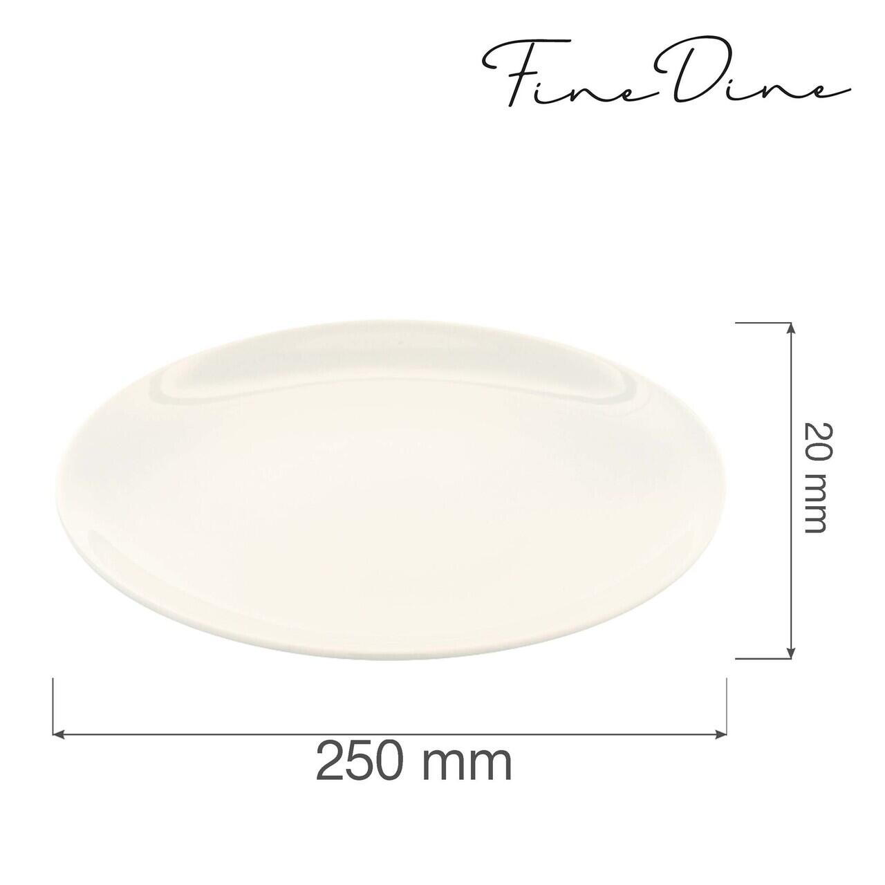 Farfurie intinsa Crema 250 mm Fine Dine - Image 4