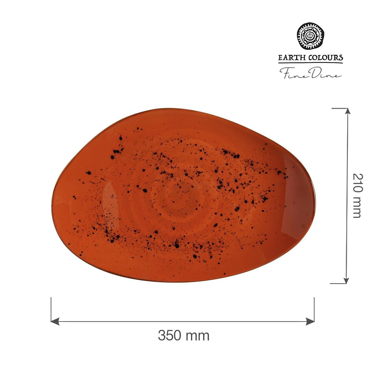 Farfurie în formă organică Dahlia 350x210 mm Fine Dine - Image 3
