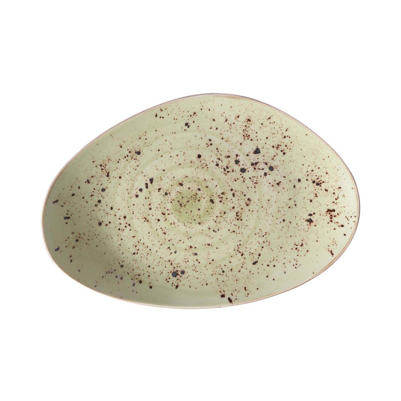 Farfurie cu formă organică Olive 350x210 mm Fine Dine - Image 4