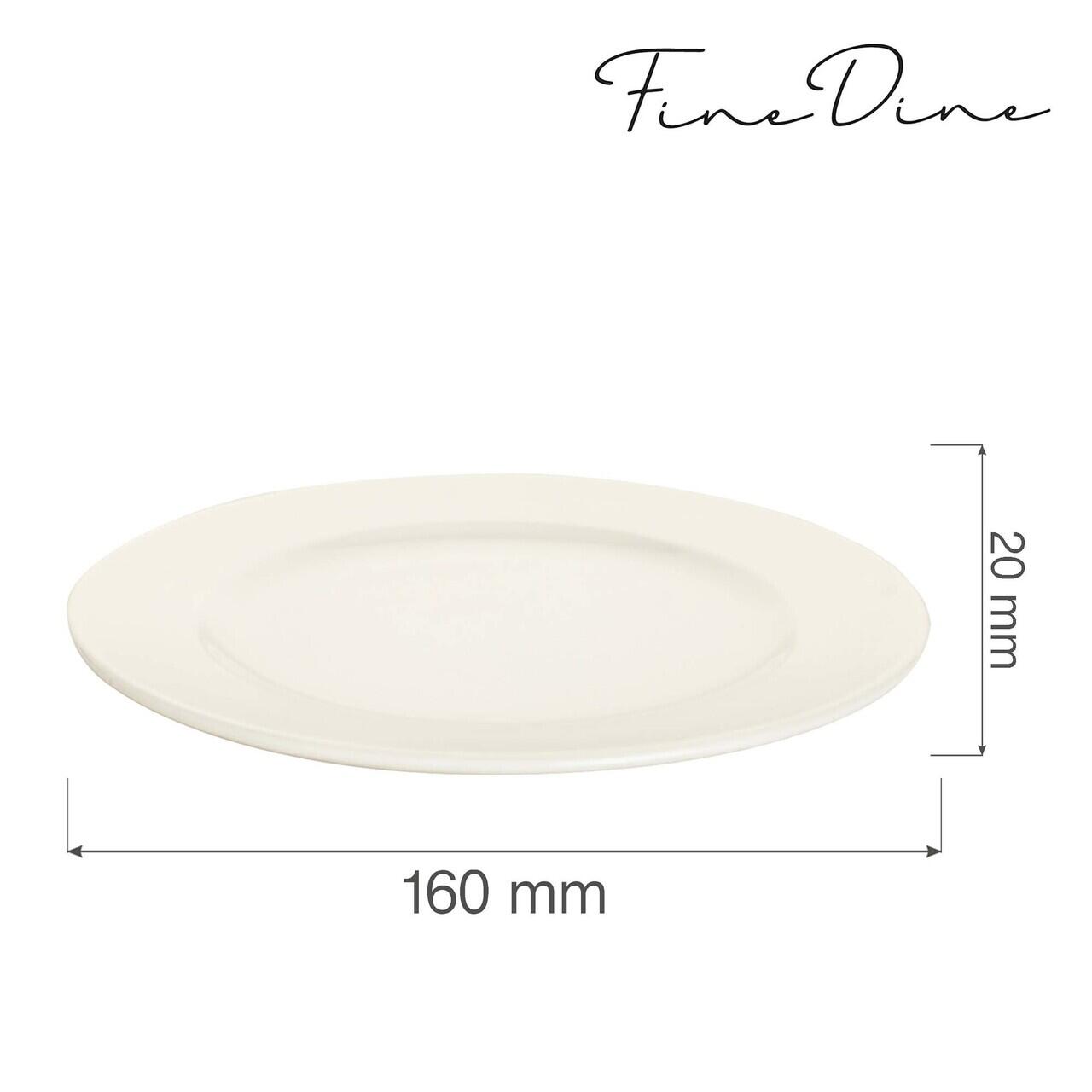 Farfurie Fine Dine, Crema 160 mm - Image 2
