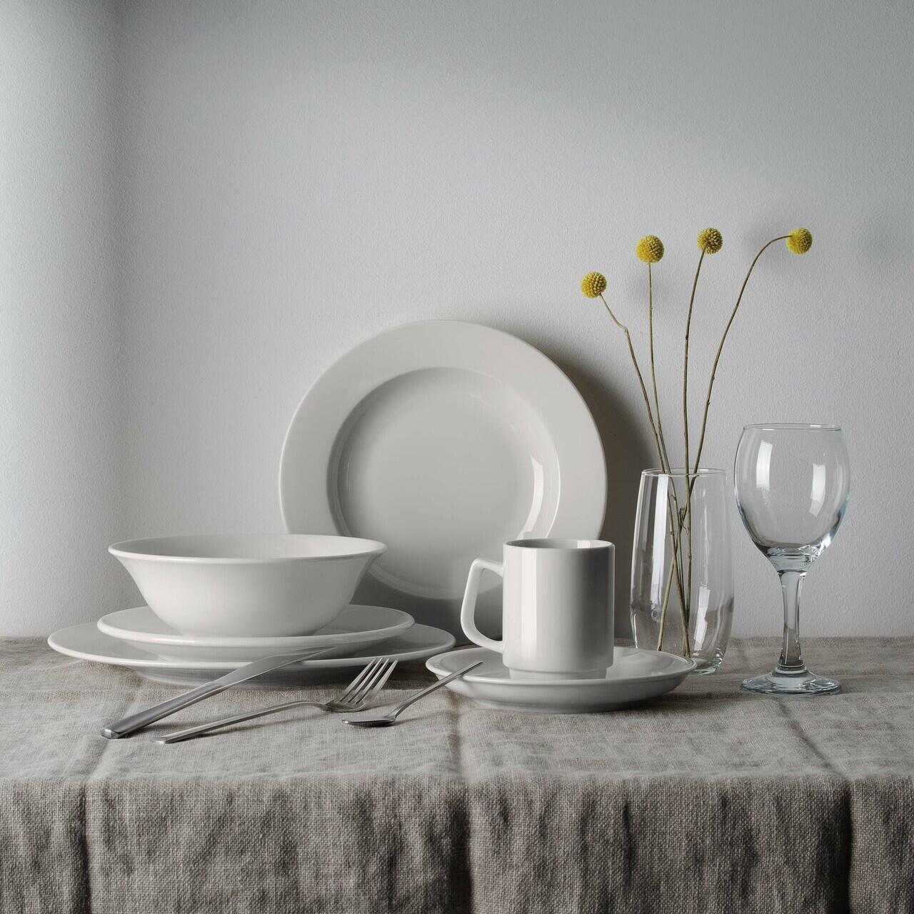 Farfurie Fine Dine, Crema 240 mm - Image 6