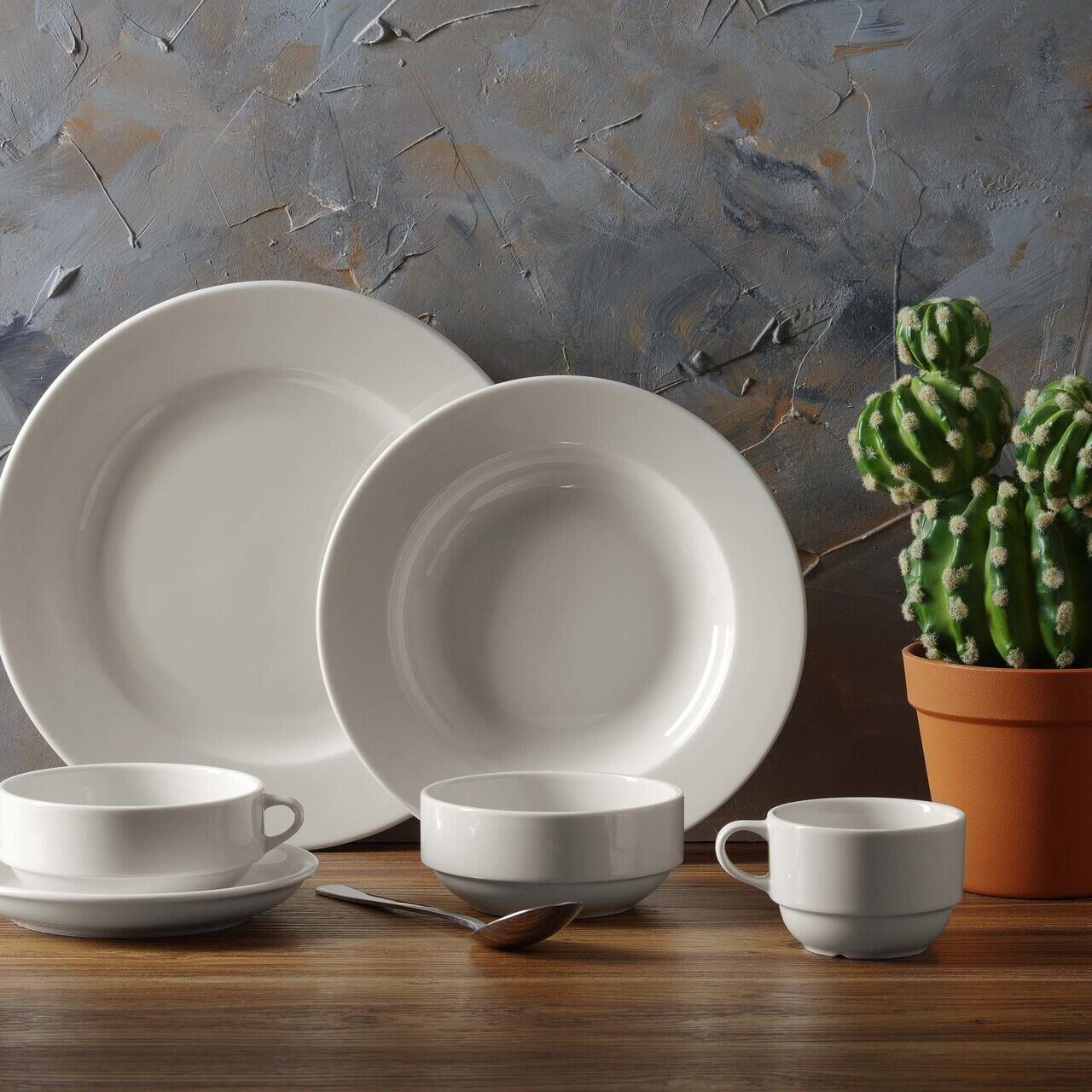 Bol stivuibil Fine Dine, Crema 380 ml, 120 mm - Image 3